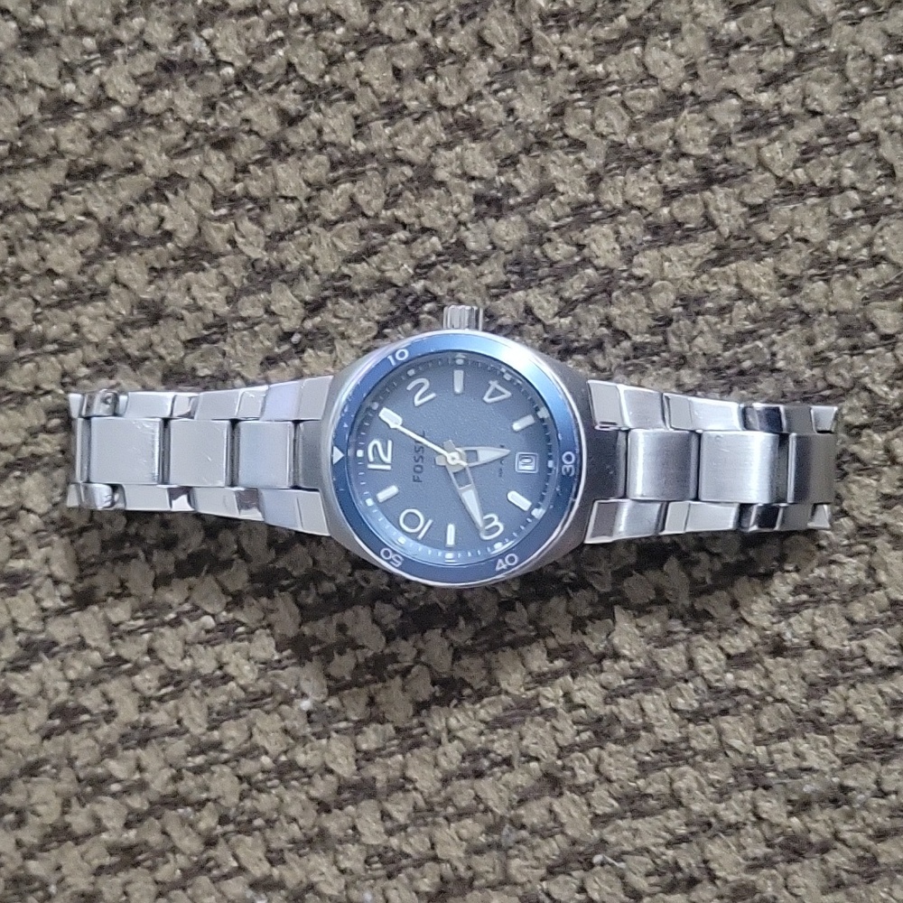 Fossil Watch with blue face